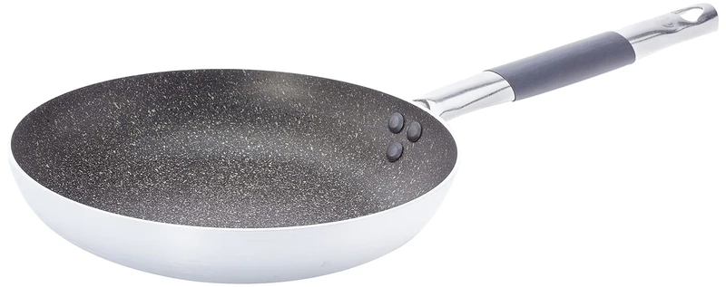 Pentole Agnelli ALSA111BBINF24 Infinity Low Countersunk Aluminum Pan, with "Cool" Stainless Steel Tubular Handle, 24 cm, Silver