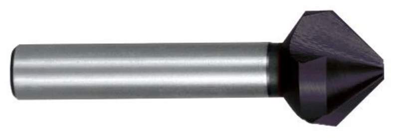 RUKO HSS Taper and Deburring Counter Sinker, Din 335, Type C, 90 Degree, TiAlN Finish, 15.0 mm Diameter, 60.0 mm Length, R102118F