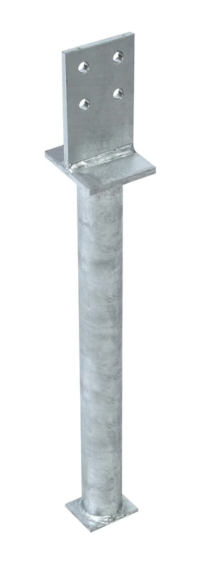 GAH-Alberts 212681 GAH T Post Support 130 x 500 x 80 x 90 mm Raw Steel with Bridge for Embedding in Concrete