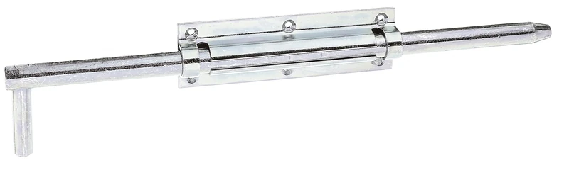 GAH-Alberts Yellow Galvanised Alberts 124656 Lock with Attached Loop Plate 160 x 52 mm Bolt Diameter 18 x 400 mm