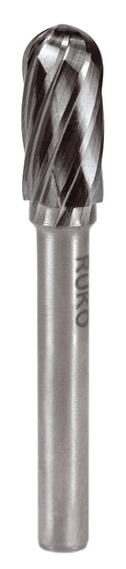 RUKO 116023A - Fresas Metal Duro Alu Forma C - WRC Semiesférica (Ø 12 mm)