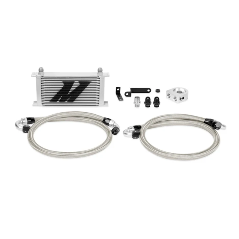 Mishimoto MMOC-STI-08 Oil Cooler Kit Compatible With Subaru STI/WRX 2008-2014 Silver
