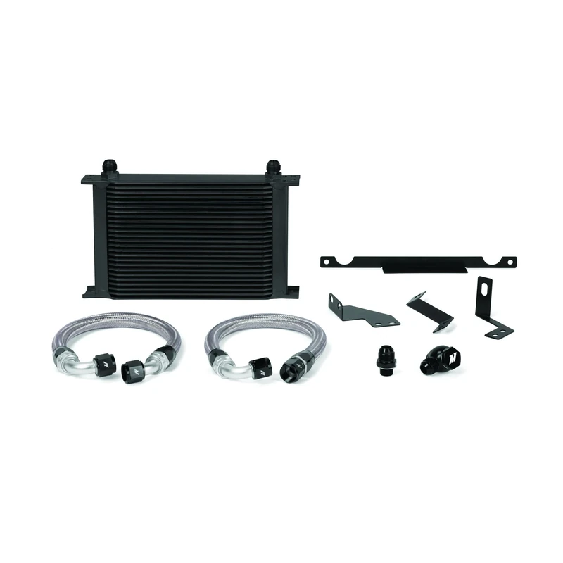 Mishimoto MMOC-EVO-01BK Oil Cooler Kit Compatible With Mitsubishi Lancer Evo 7/8/9 2001-2007 Black