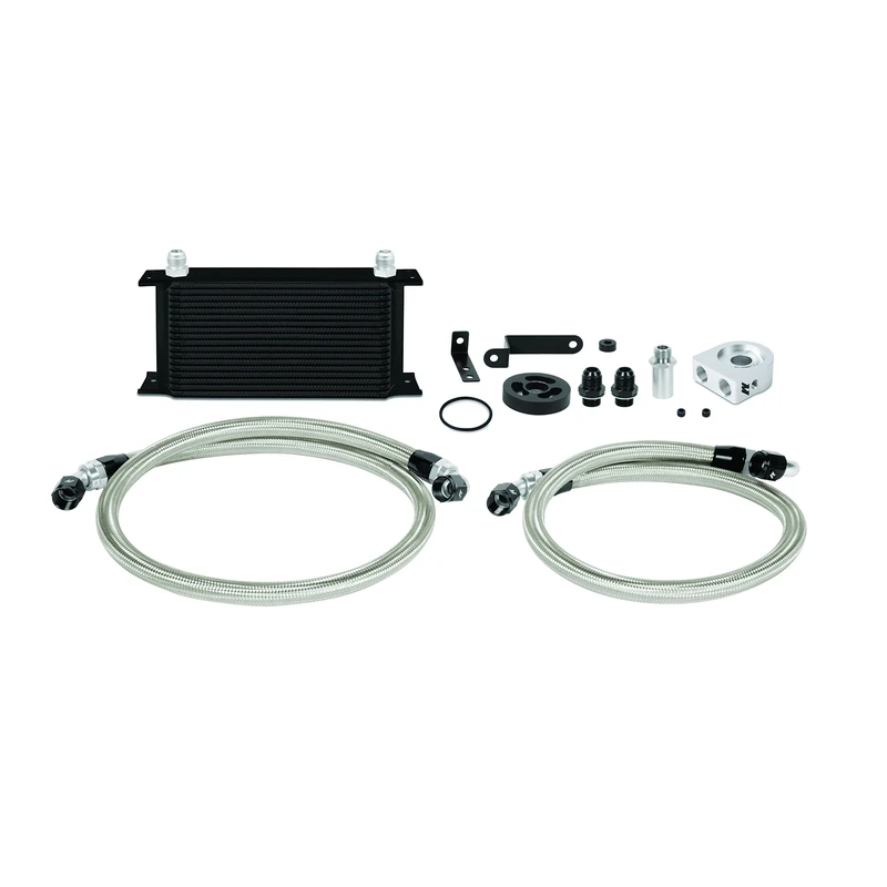 Mishimoto MMOC-WRX-08BK Oil Cooler Kit Compatible With Subaru WRX 2008-2014 Black