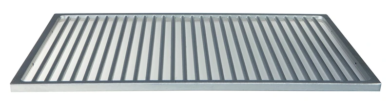 Pentole Agnelli Gastro norm Baking Sheets and Pans, Dimension 53 x 32.5 x 2 Cm, Colour-Grey, Aluminium, Black, One Size