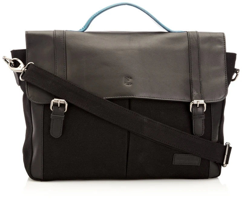 Forbes & Lewis Unisex-Adult Wiltshire Messenger Bag WS01 Black - Image 1