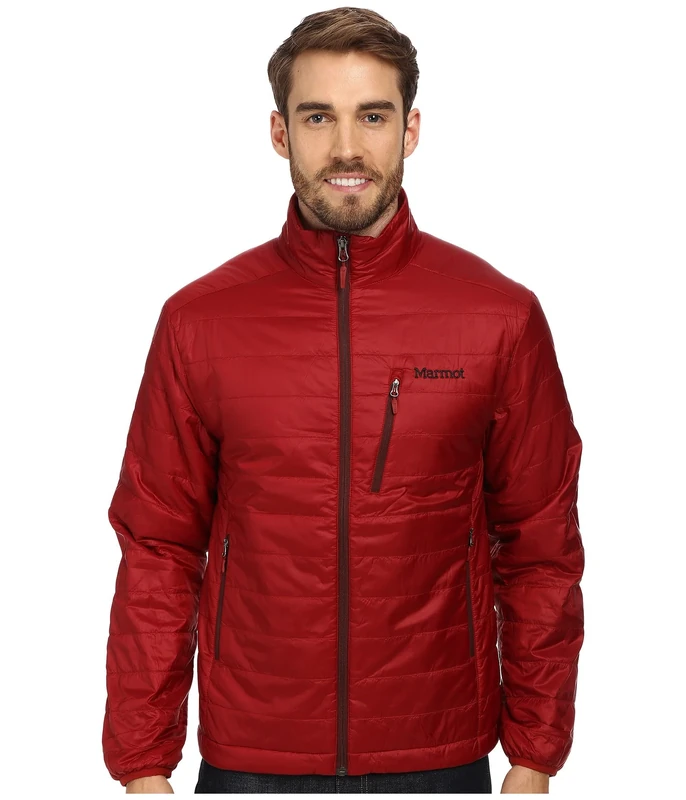 Marmot Men's insulated athletic warm up and track jackets, Dark Crimson, XXL UK