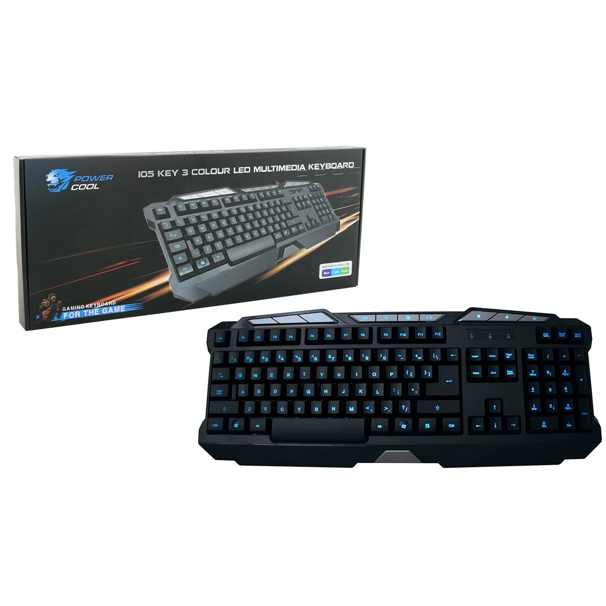 Powercool KB-768 LED USB Gaming Keyboard