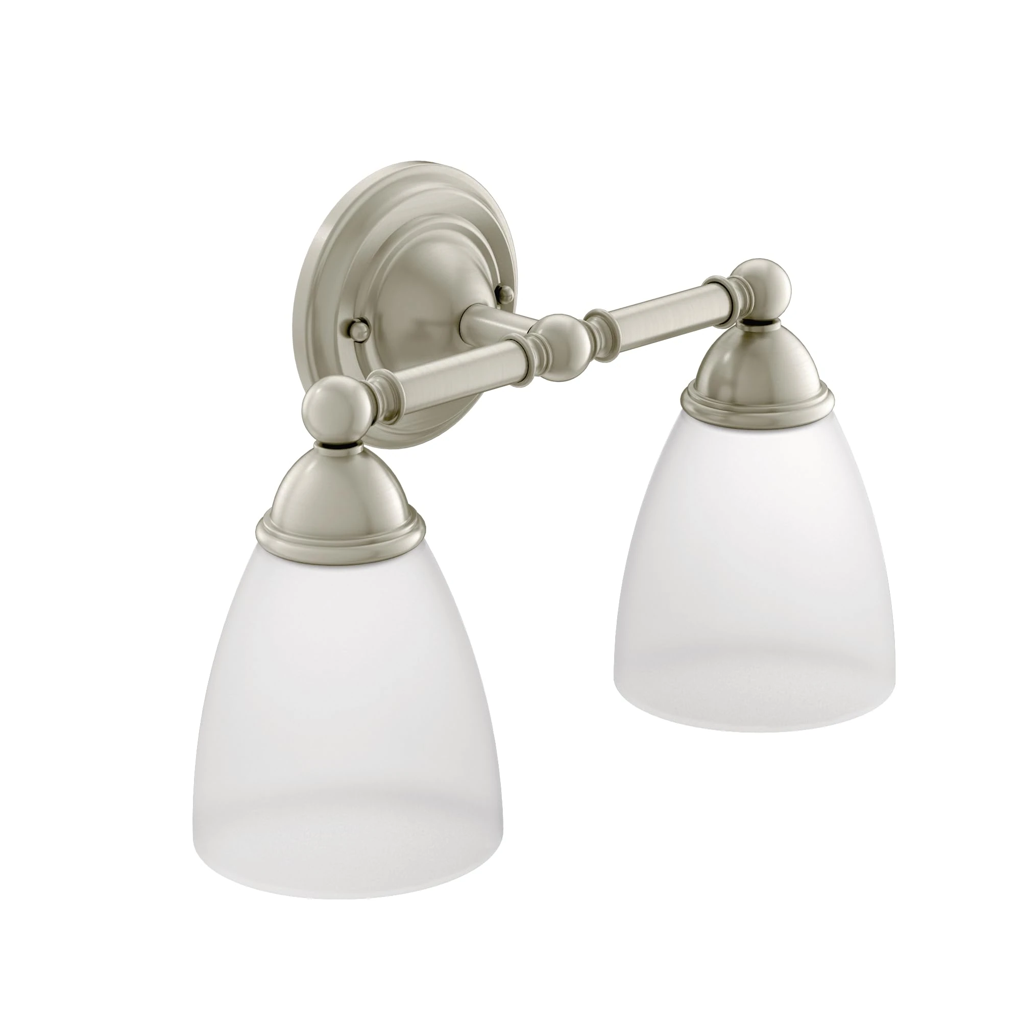 Moen YB2262BN Brantford 2-Globe Bath Light, Brushed Nickel, 9.60 x 10.00 x 20.60 inches