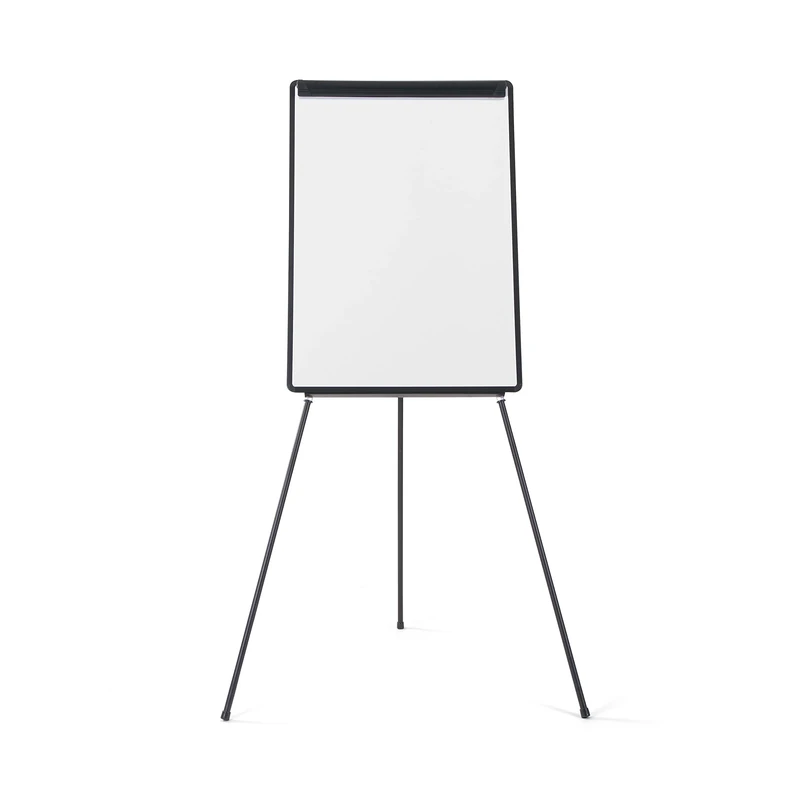 Bi-Office Flipchart Tripod Easel Economic, Dry Wipe Non-Magnetic, Black, A1 (60 x 85 cm)