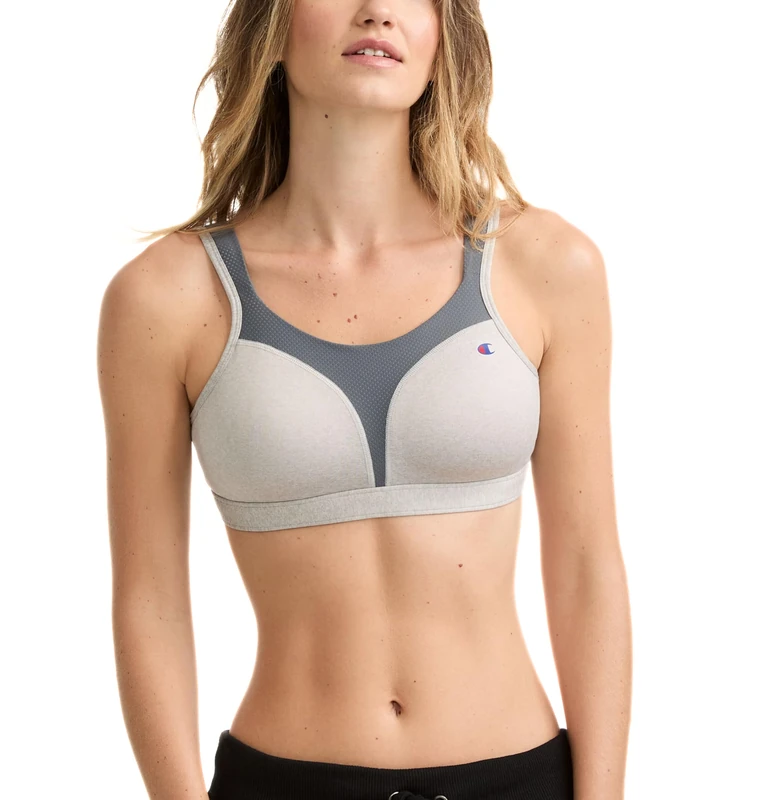Champion womens1602Bali Women's Live It Up Wirefree Sports Bra - Gray - 42DD - Image 1