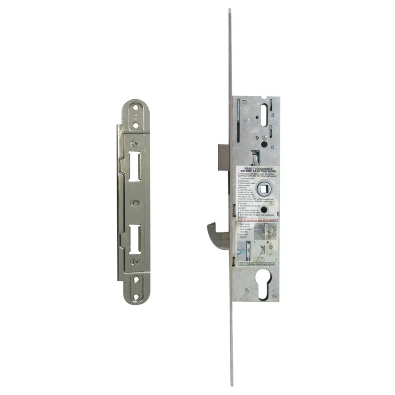 Yale YDM-ONPVC-H45SF Doormaster Overnight Replacement Lock with YS170 Split Follower, 45mm Backset, 16mm Faceplate, Steel Finish, Suitable for PVCu Doors