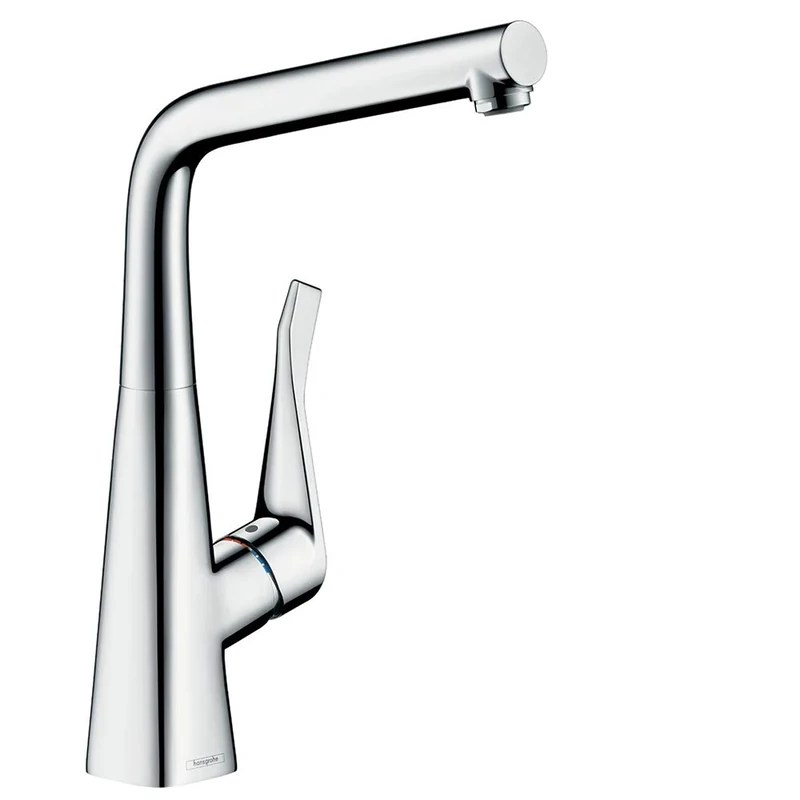 hansgrohe Metris collapsible kitchen tap 320 with selectable swivel range, chrome 14823000