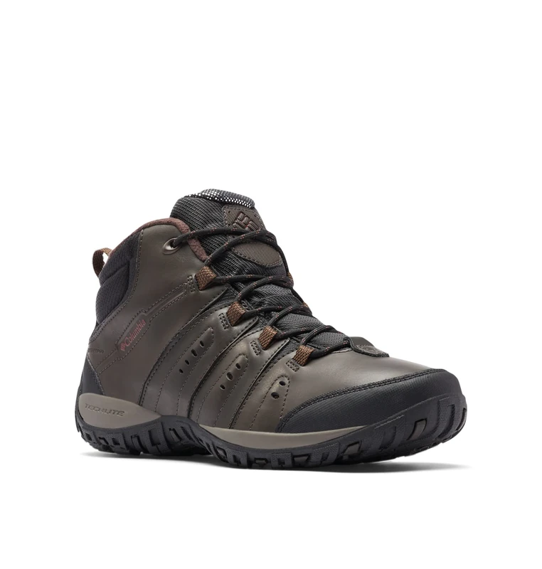 Columbia Woodburn II Chukka Omni-Heat Men's Waterproof Hiking Shoes, Brown (Cordovan x Garnet Red), 10 UK - Image 1