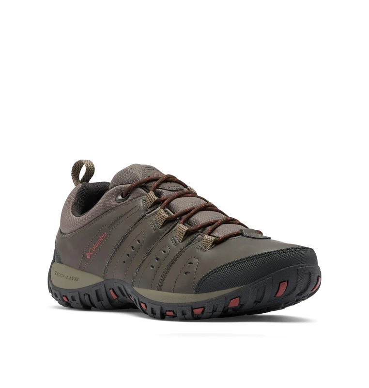 Columbia Woodburn 2 Low Rise Hiking Shoes for Men, Brown (Cordovan/Garnet Red), 13 UK