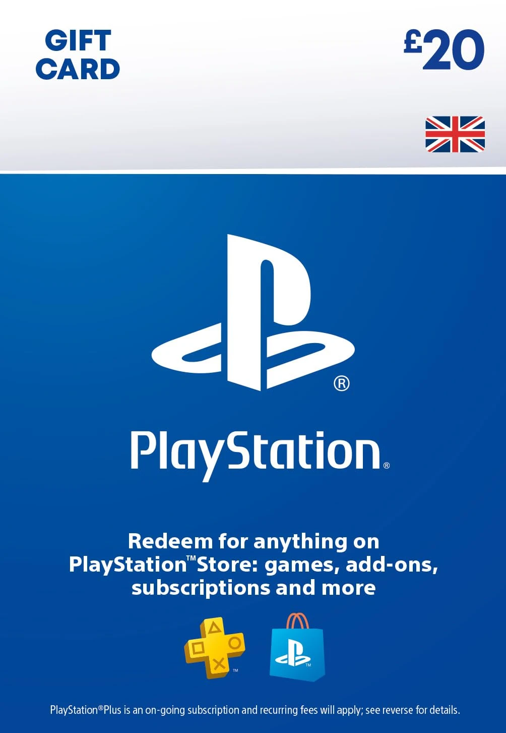 PlayStation Store Gift Card 20 GBP | PSN UK Account | PS5/PS4 Download Code