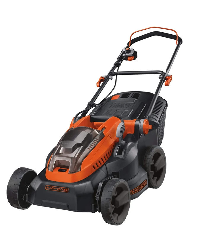BLACK DECKER Lithium ion Lawn Mower Cordless 36V 38cm Includes Two Batteries 2.0Ah with 35L Grass Collection CLM3820L2