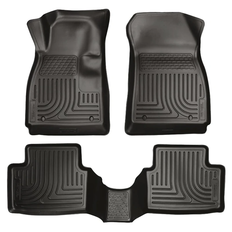 Husky Liners Weatherbeater Floor Mats | Fits 2012-2020 Chevrolet Sonic | Front & 2nd Row, 3-pc Black - 98291