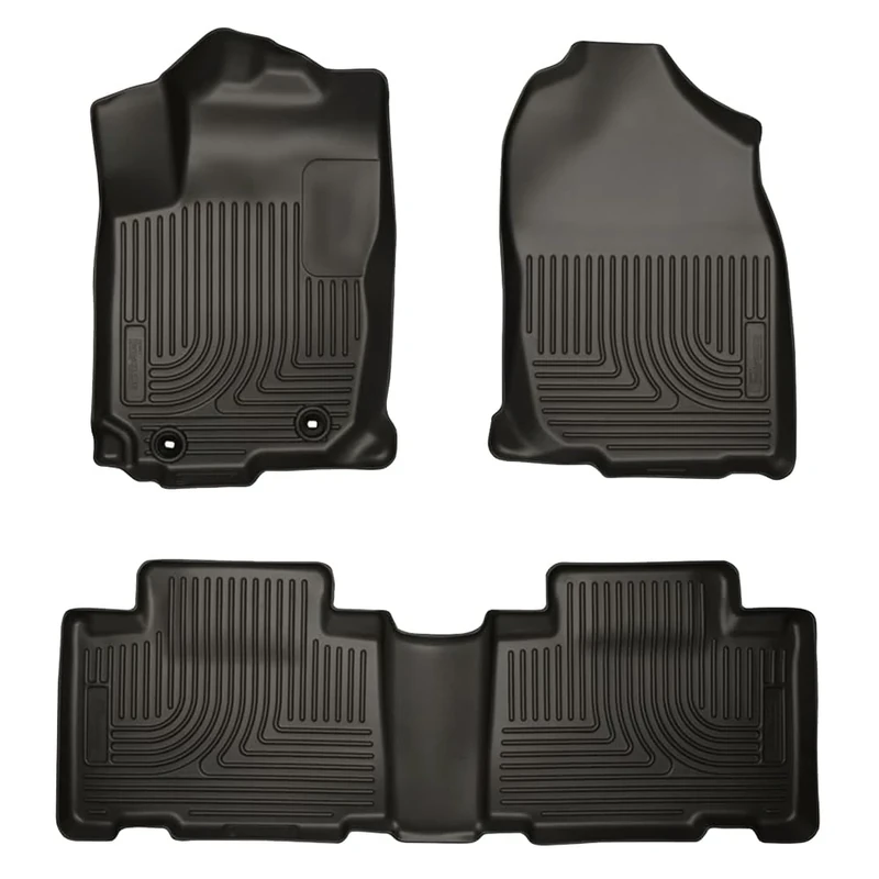 Husky Liners - 99531 Front & 2nd Seat Floor Liners Fits 14-19 Corolla Black