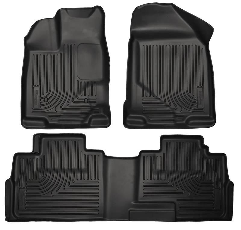 Husky Liners Weatherbeater Series | Front & 2nd Seat Floor Liners - Black | 99761 | Fits 2007-2014 Ford Edge, 2007-2015 Lincoln MKX 3 Pcs