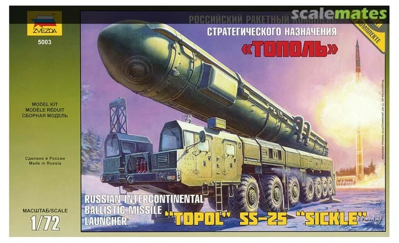 Zvezda 500785003-1:72 Topol M Rocket Launcher