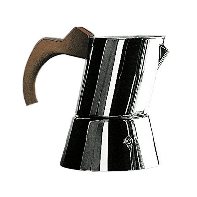 MEPRA Stainless Steel 6-Cup Coffee Maker, Tobacco, 23M300