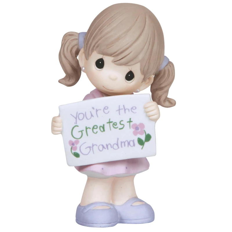 Precious Moments - Heartfelt Grandma Tribute Bisque Porcelain Figurine, Ideal for Grandparent's Day, Birthday, or Just Because, 133035