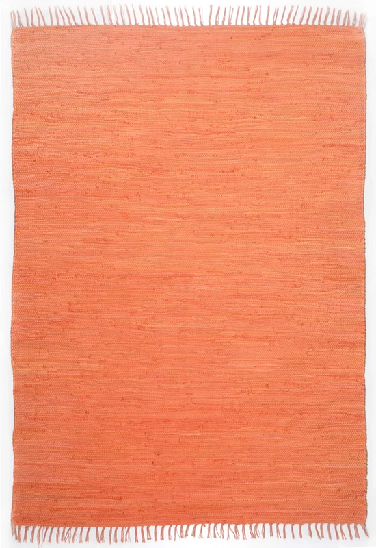 Theko Happy Cotton 100% Cotton Terracotta Rug, 160 x 230 cm