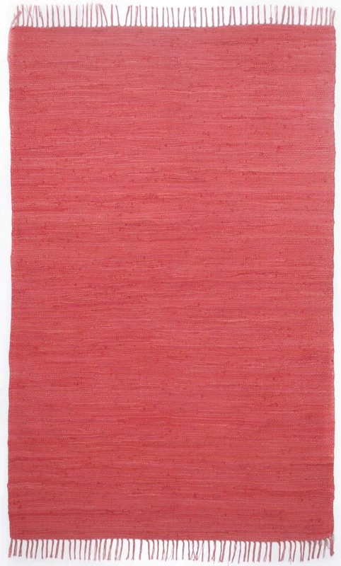 Theko Carpet, 100% Cotton, red, 160x230 cm