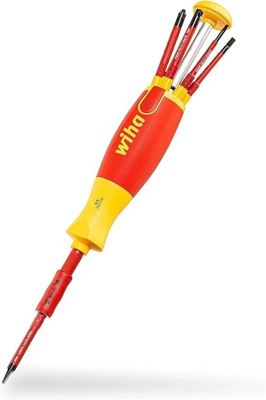 Wiha 38613, Schlitz/PH/SL+PZ (Klemmschrauben) im Blister, Red Yellow