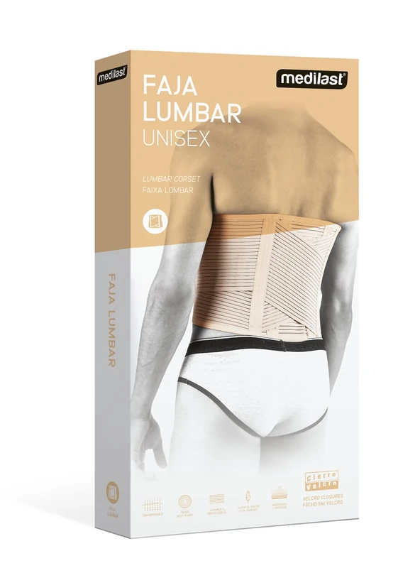 MEDIALAST Lumbar Belt 95/10 cm Pantyhose, Black, Women