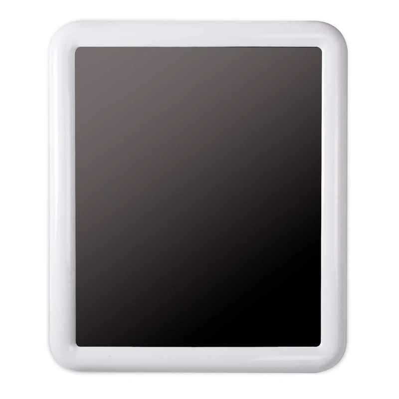 TATAY Rectangular mirror, with glossy white plastic frame Sizes 55 x 4.3 x 65 cm - Image 1