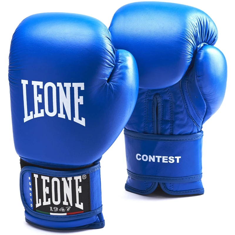 LEONE 1947, Boxing Gloves Contest, Unisex Adult, Blue, 10 OZ, GN010