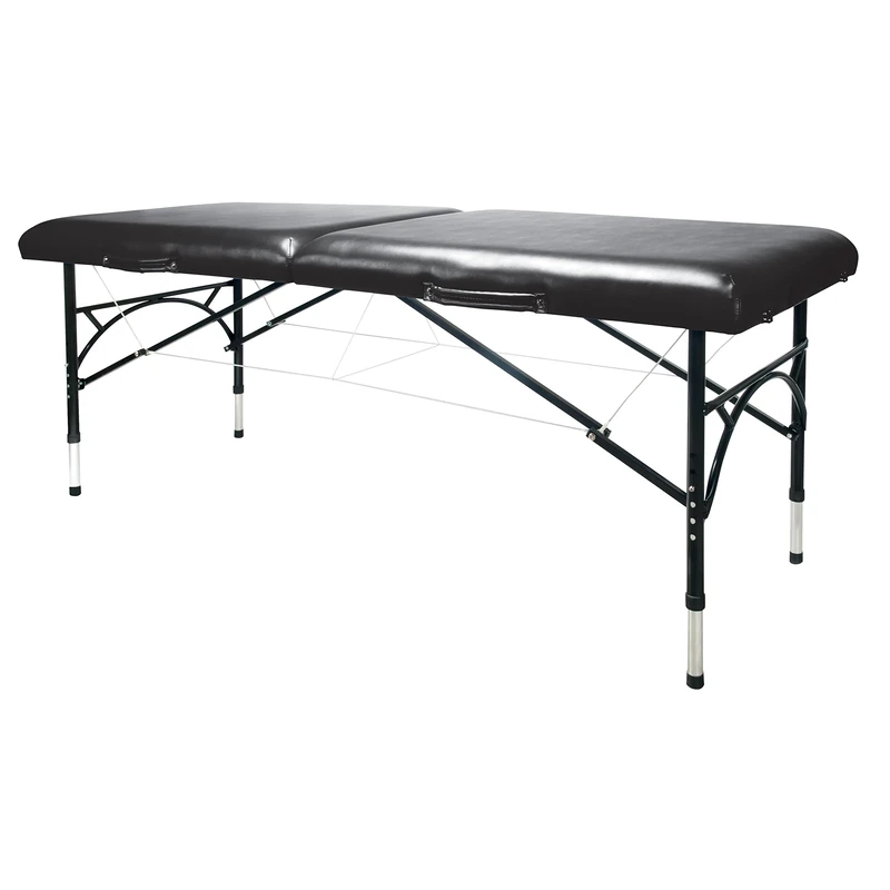 3B Scientific W60610MBK Aluminum Portable Massage Table, Black