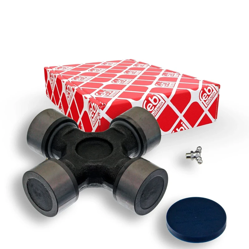 febi bilstein 38034 Universal Joint for propshaft, with grease nipple, pack of one - Image 1