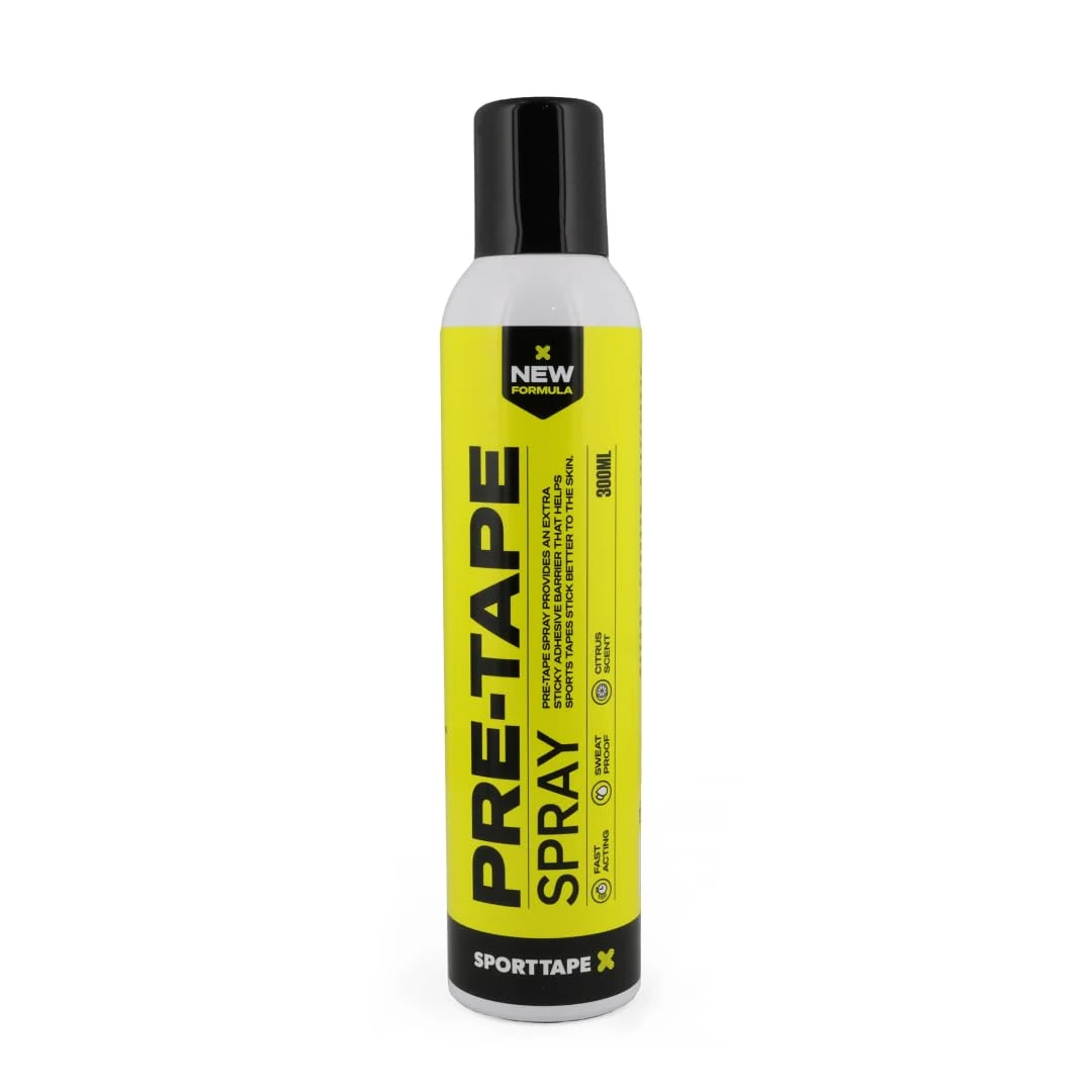 SPORTTAPE Pre-Tape Adhesive Spray 300 ml – Fast-Drying Aerosol for Improved Skin Adhesion of Sports, Kinesiology & Zinc Oxide Tapes | Sweat‑Resistant, Skin-Friendly, UK-Made