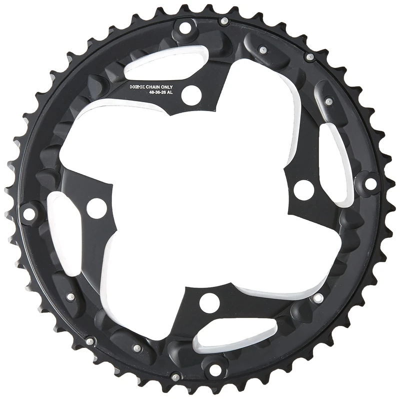 Shimano Unisex – Adult Trekking FC-T551 Chainrings, Black, 104 mm