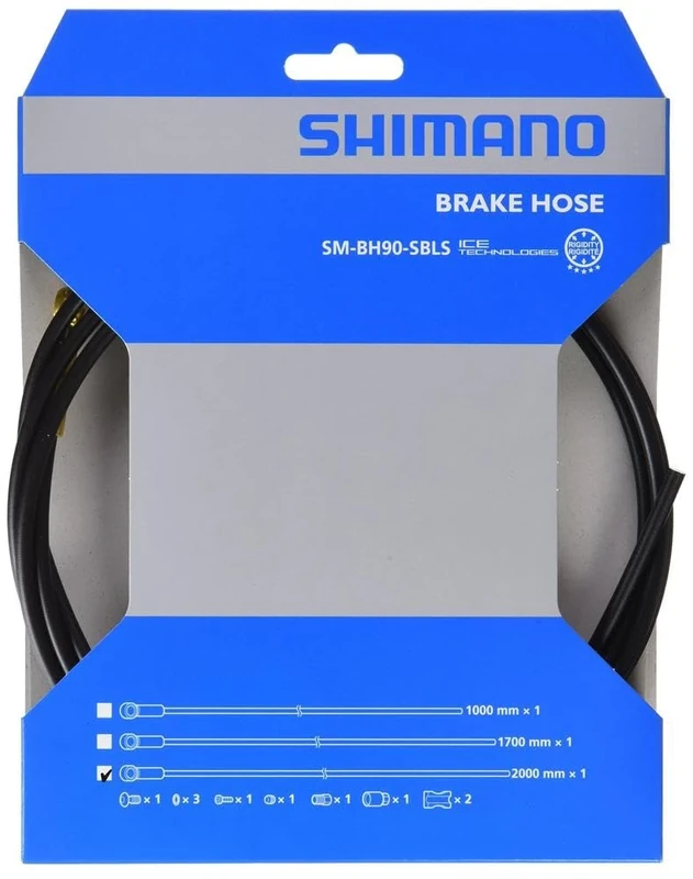 SHIMANO I-SMBH90SBLSL200 2 Metre Black Brake Line