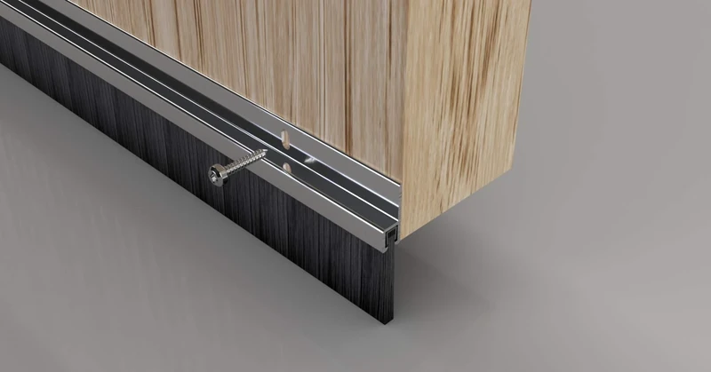 STORMGUARD 02SR0190914A Aluminium Door Brush Strip Draught Excluder