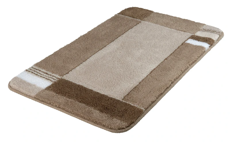 Kleine Wolke Bath mat, Acrylic, Taupe, 70 x 120 cm