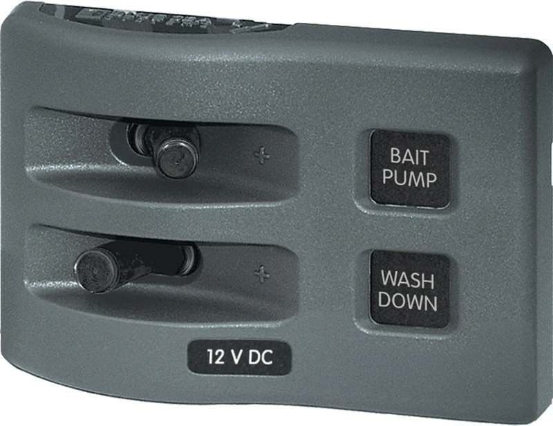 Blue Sea Systems 4303 WeatherDeck 12V DC Waterproof 2-Position Switch Panel