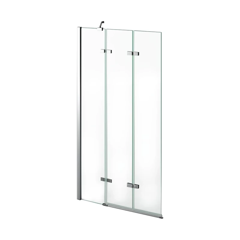 800mm Luxury Folding Bath Shower Glass Screen Pivot Door Panel - Left Hand