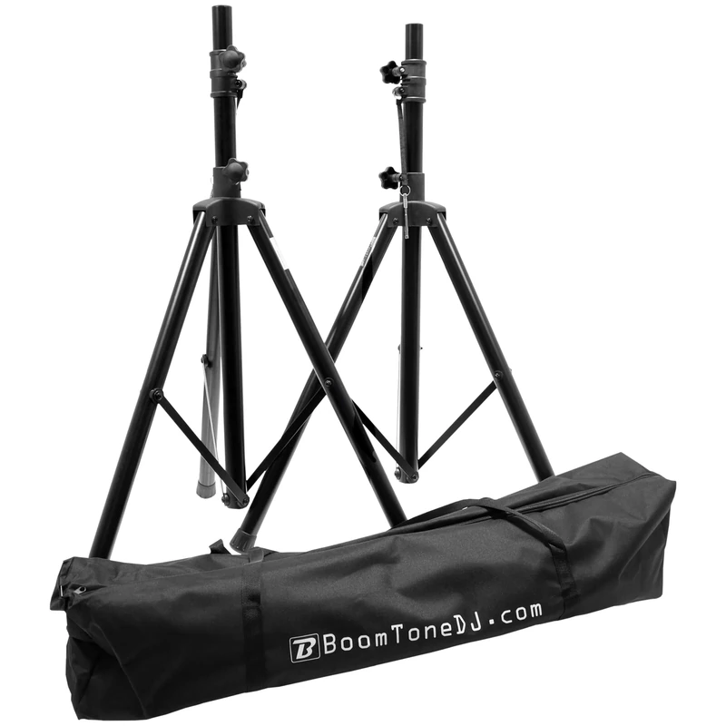 BoomToneDJ SV 200 II Pack de 2 Pieds d'Enceintes + housse