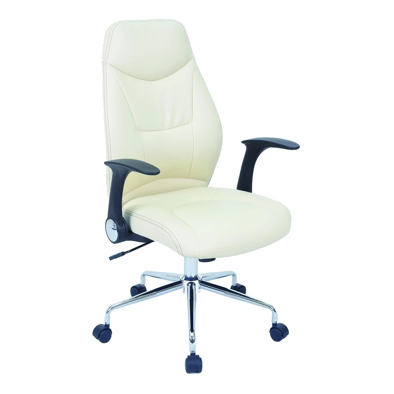 Demeyere 13Casa - Lawyer A12 - Poltrona ufficio. Dim: 64x66x108,5 h cm. Col: Bianco. Mat: Poliuretano, Metallo.