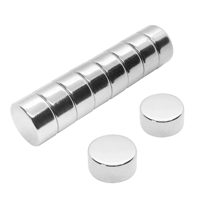 N42 Neodymium Magnet for Arts, Crafts, Model Making, DIY, Hobbies, Office and Home - 12mm dia x 6mm thick - 4.3kg Pull - Pack of 100