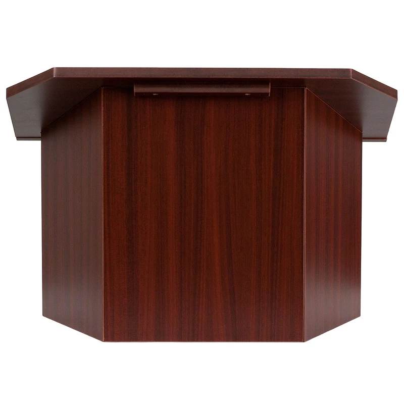 Flash Furniture Mysta Foldable Tabletop Lectern in Mahogany - Image 1