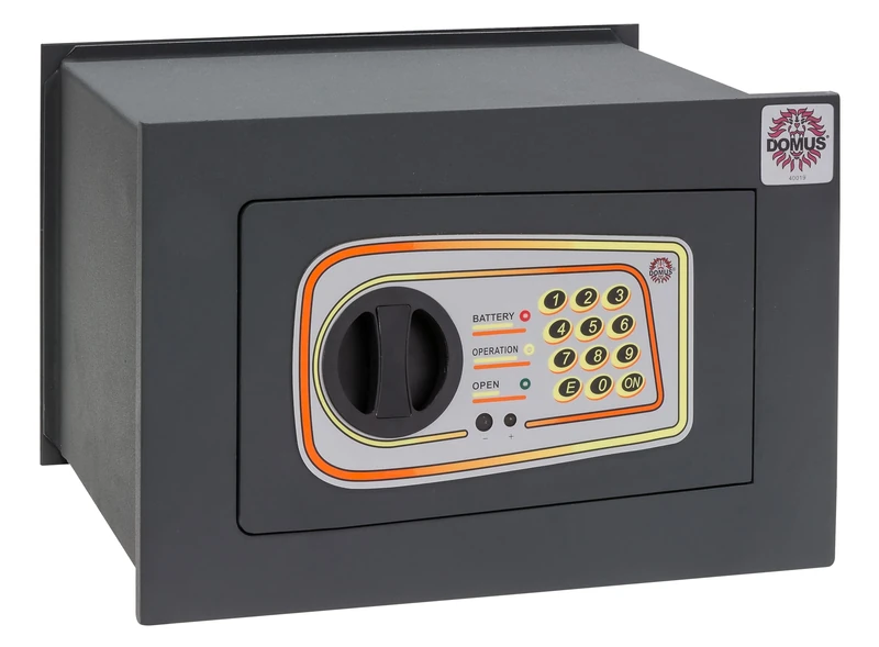 Domus DL/2 Wall Safe with Electronic Lock, Dark Grey