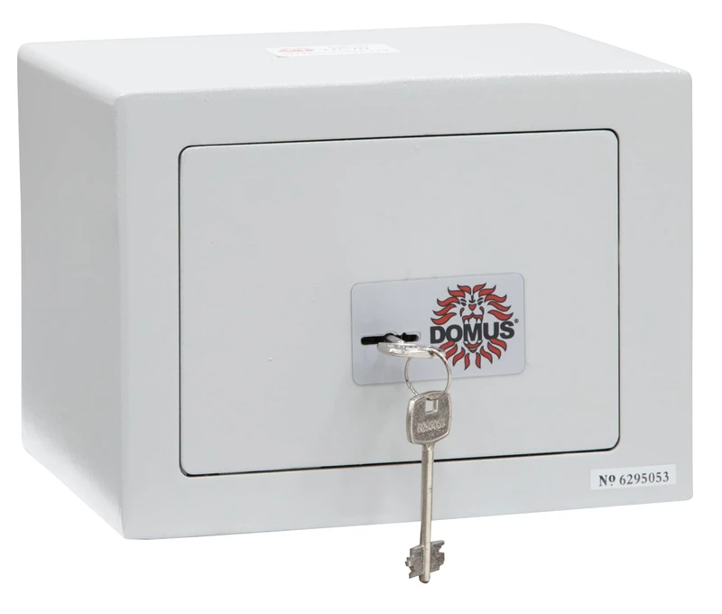 Domus HC/0 Mobile Safe with Lock, Light Grey