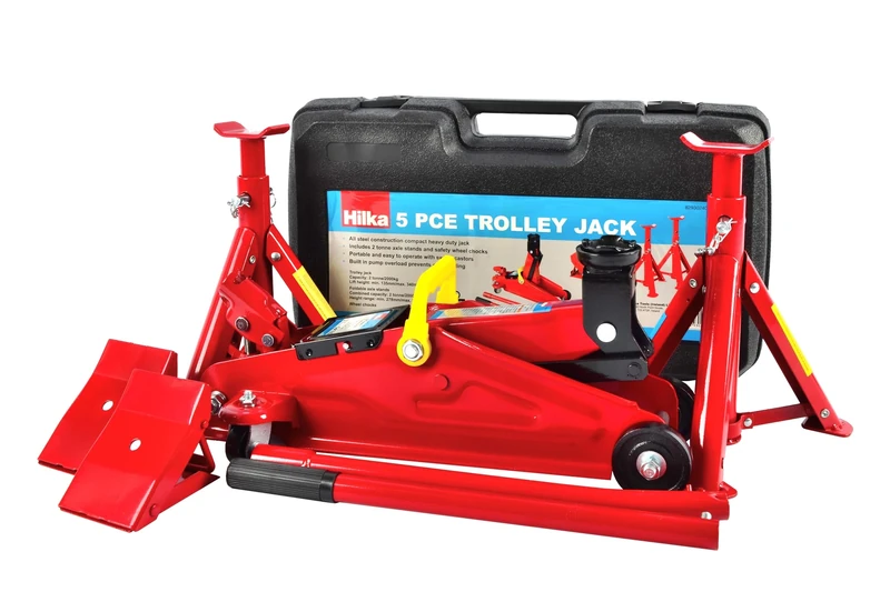 Hilka 82930240 2 Ton Trolley Jack Kit in BMC, Red