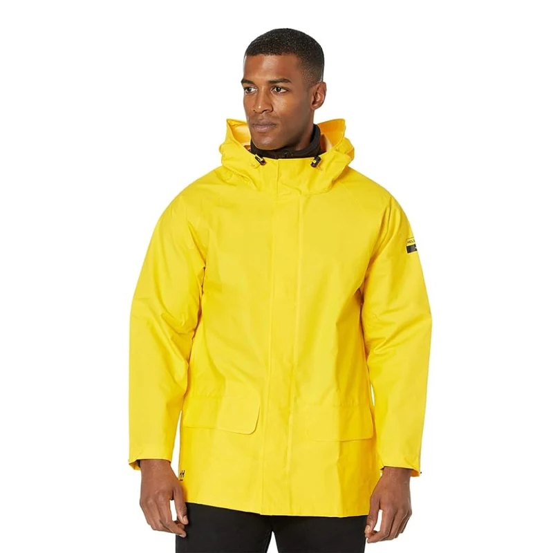 Helly Hansen Workwear Men's Mandal Waterproof Jacket, Dark Yellow, XS